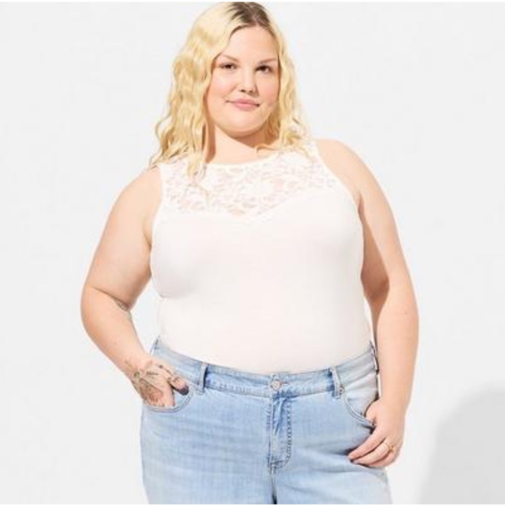 Torrid Lace Neck Bodysuit